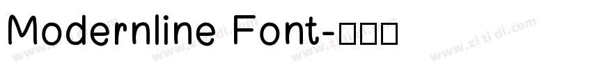 Modernline Font字体转换